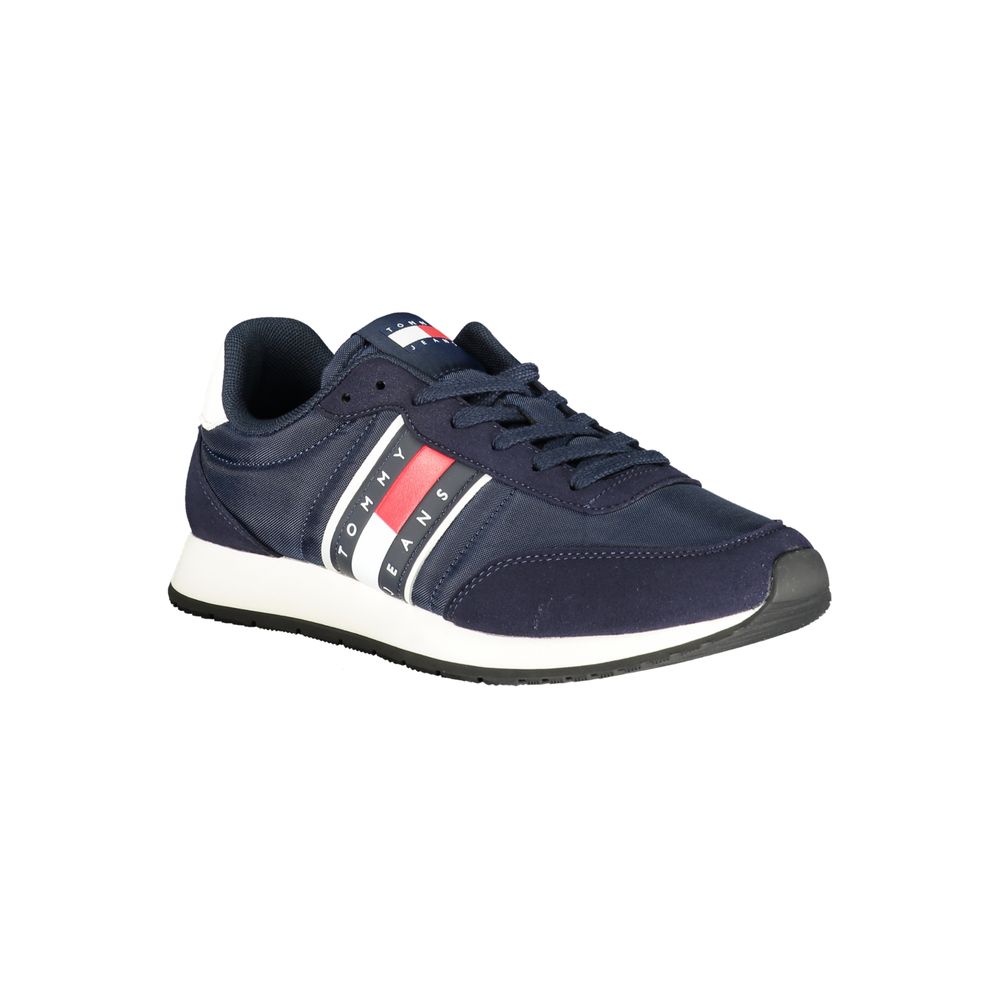 Blue Polyurethane Men's Sneaker