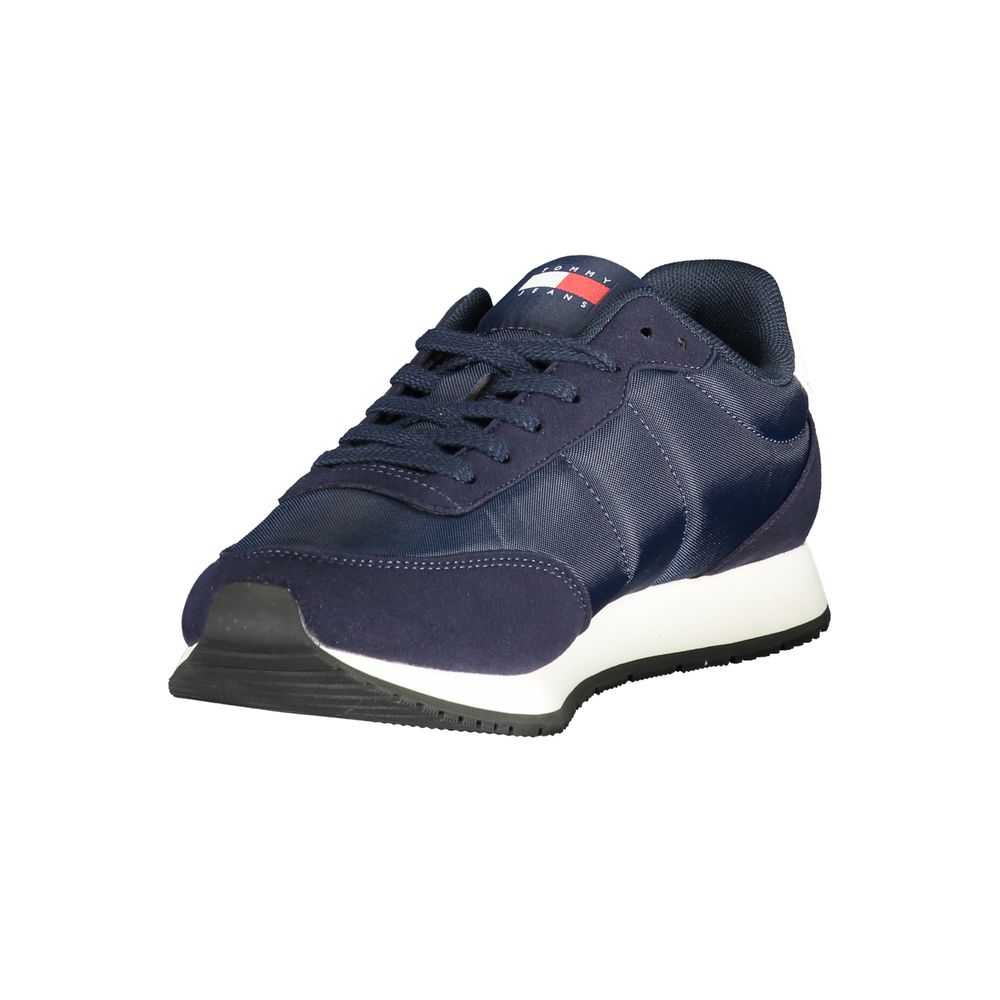 Blue Polyurethane Men's Sneaker