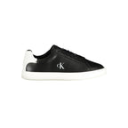 Black Polyurethane Women Sneaker