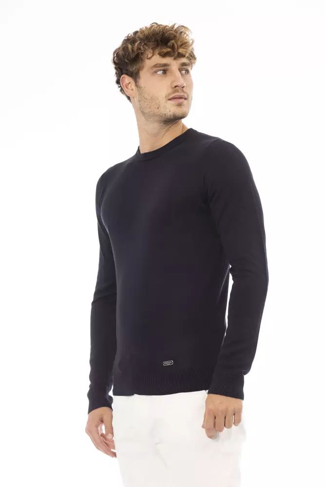 Blaues Kaschmir-Sweatshirt