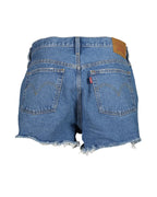 Blue Denim-Shorts