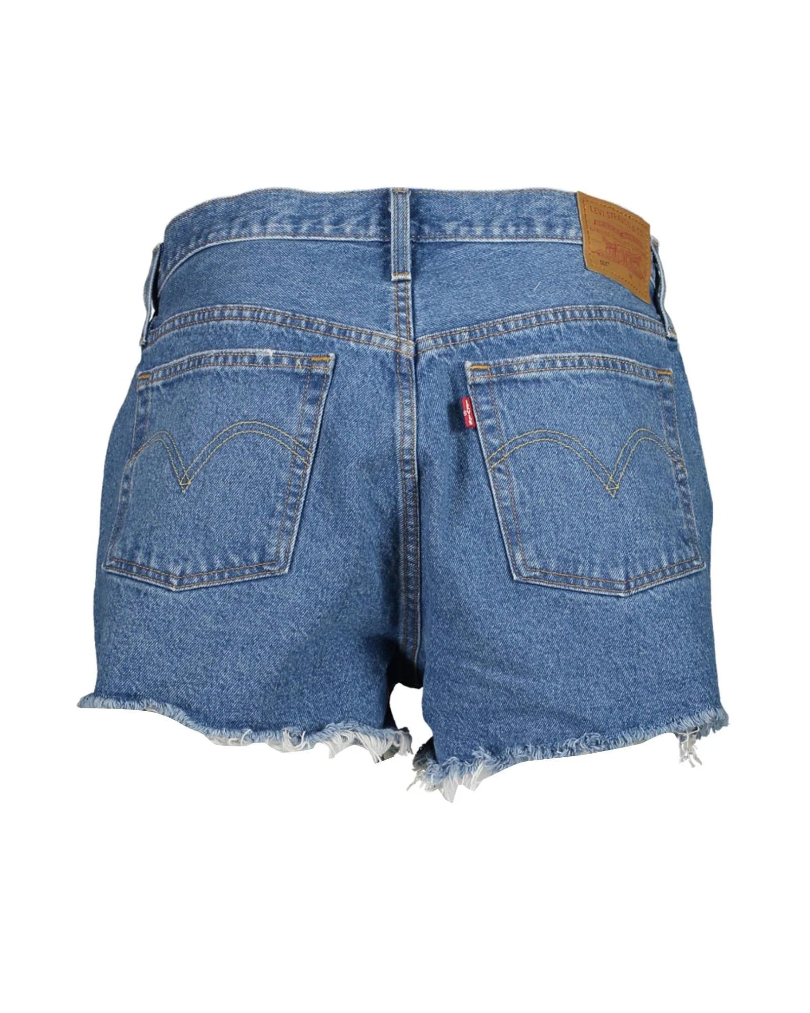 Blue Denim-Shorts
