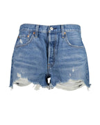 Blue Denim-Shorts