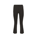 Schwarze Elastan Flared-Hose