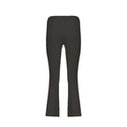 Schwarze Elastan Flared-Hose