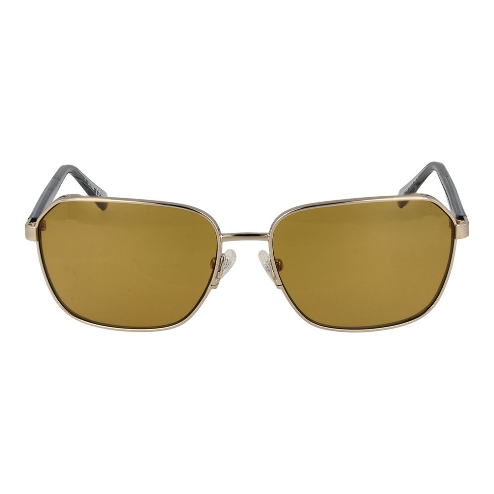Sonnenbrille aus Goldmetall