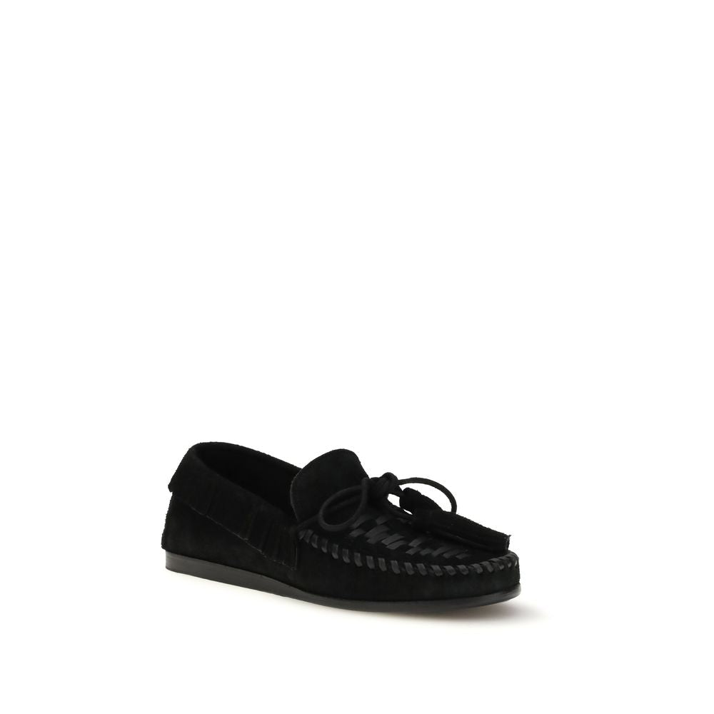 Mocassini Slip-On in Pelle di Vitello Nera Bos Taurus