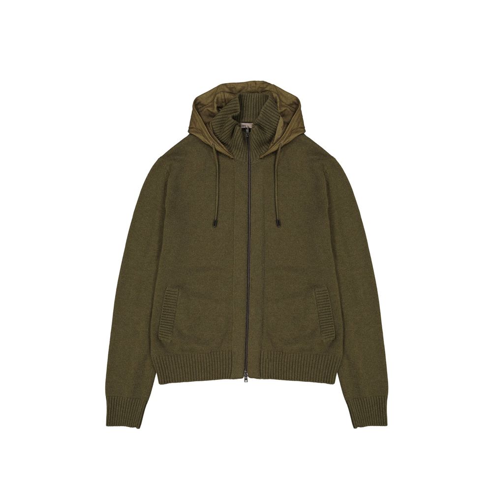 Two-Tone Cashmere Hoodie