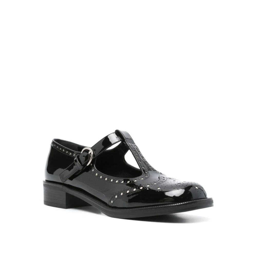 Schwarze Ballerinas aus Kalbsleder