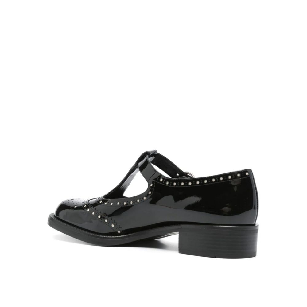 Schwarze Ballerinas aus Kalbsleder