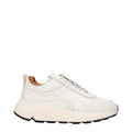 Weiße Low-Top-Sneaker aus Leder