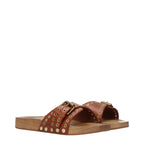 Brown Leather Slippers
