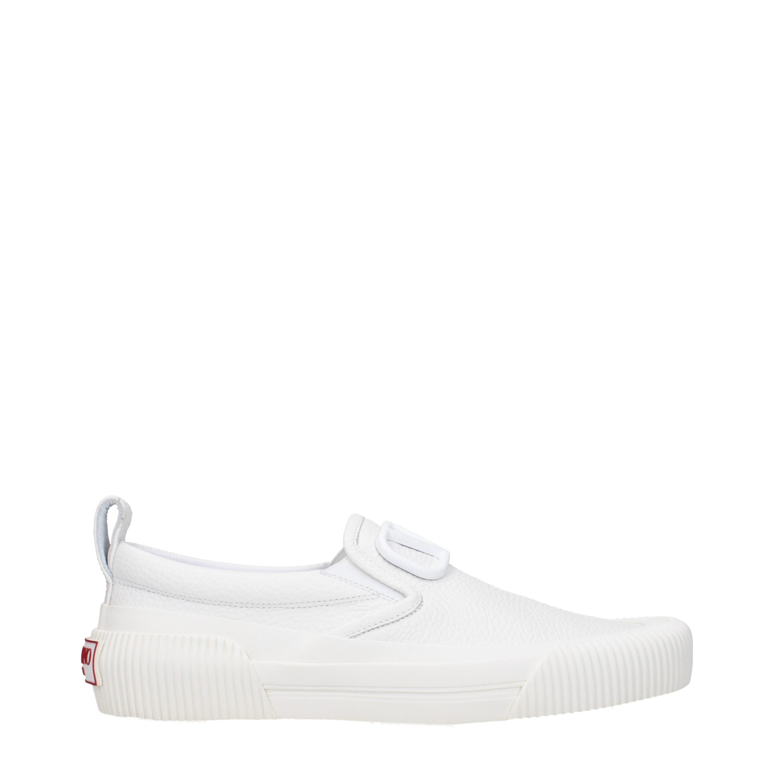 Mocassini slip-on in pelle bianca