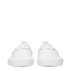 White Leather Slip-On Loafers