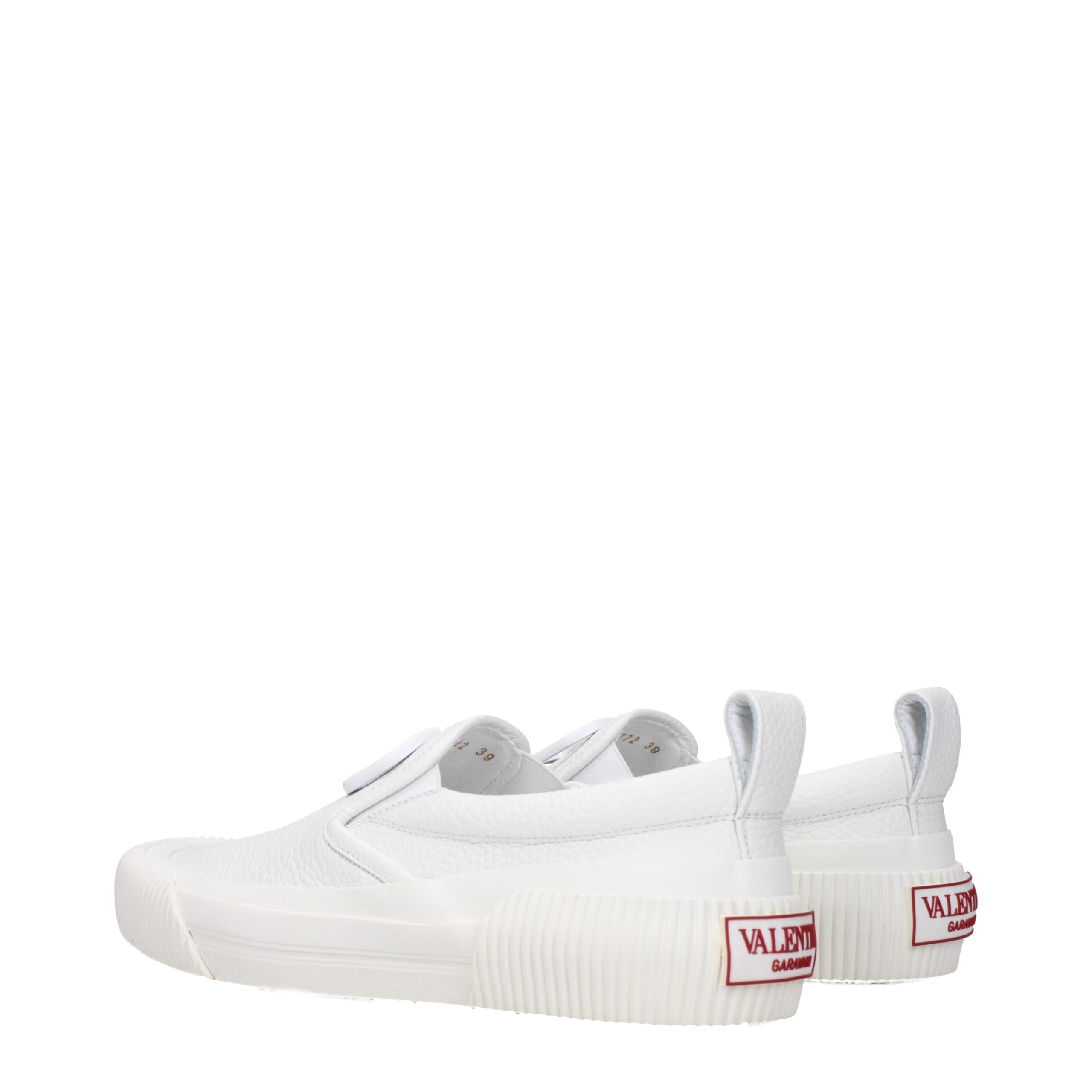 Mocassini slip-on in pelle bianca