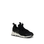 Black Neoprene Athletic Sneakers