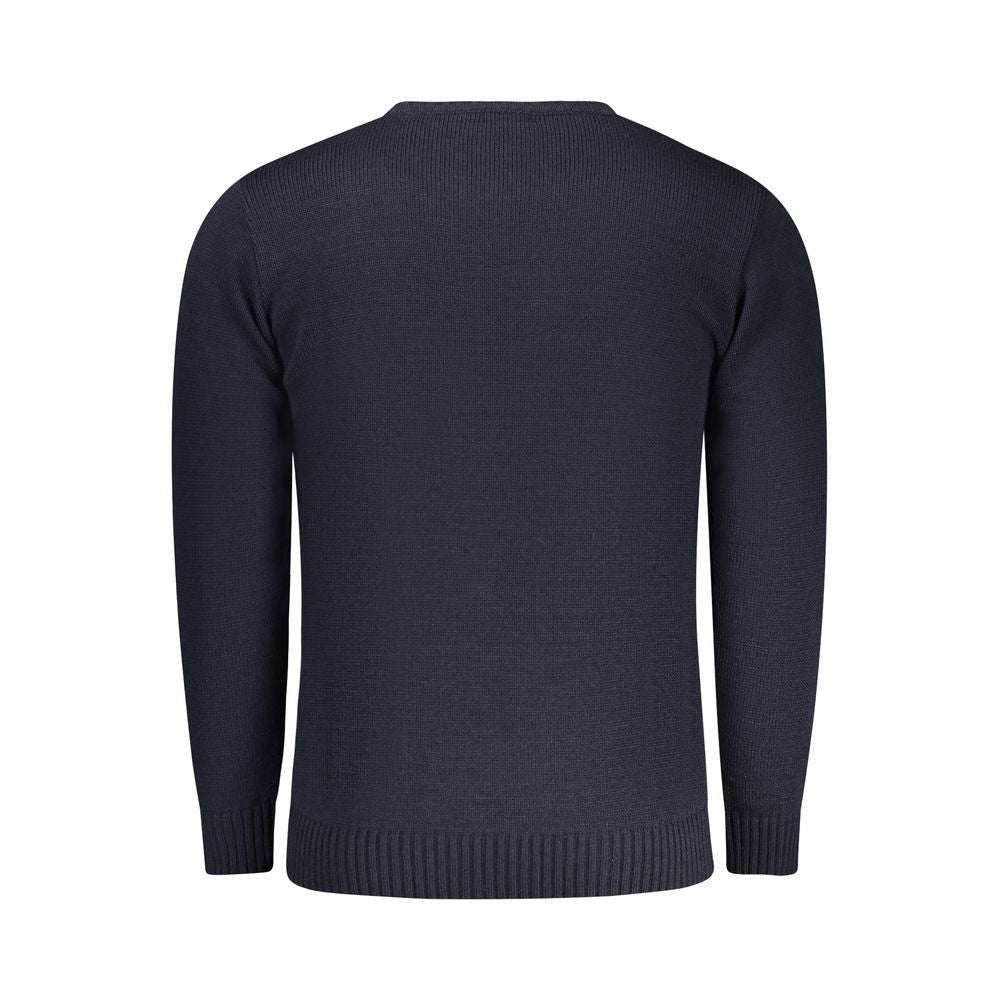 Blauer Acryl-Pullover für Herren