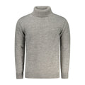 Grauer Acryl-Pullover für Herren