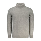 Grauer Acryl-Pullover für Herren