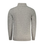 Grauer Acryl-Pullover für Herren