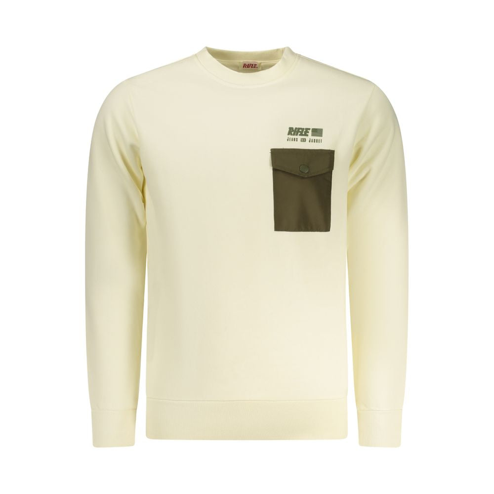 Weißes Herren-Sweatshirt aus Baumwolle