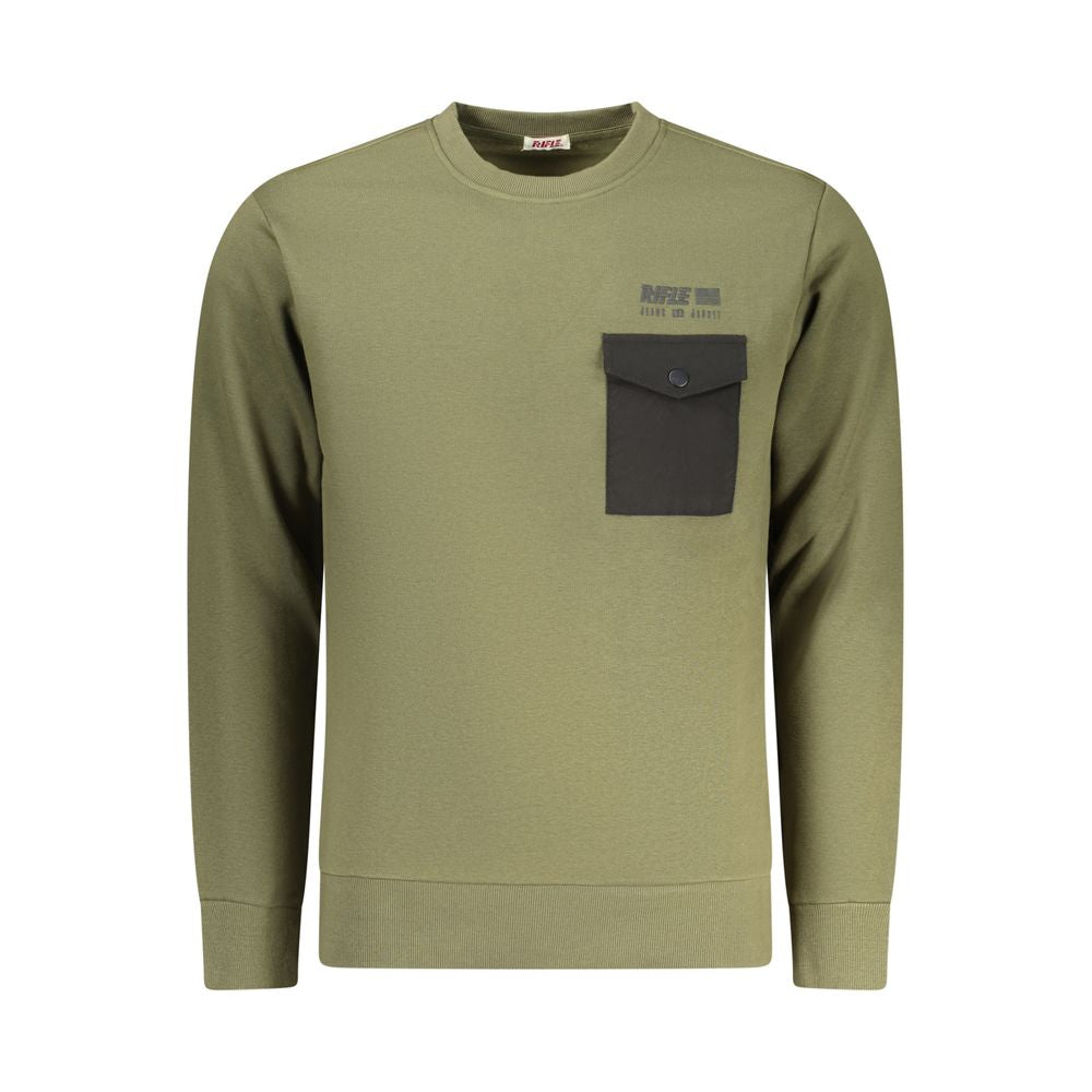 Green Cotton Men's Sweatshirt