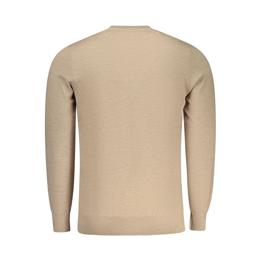 Beiger Polyester Herrenpullover