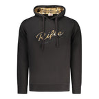 Schwarzes Herren-Sweatshirt aus Baumwolle