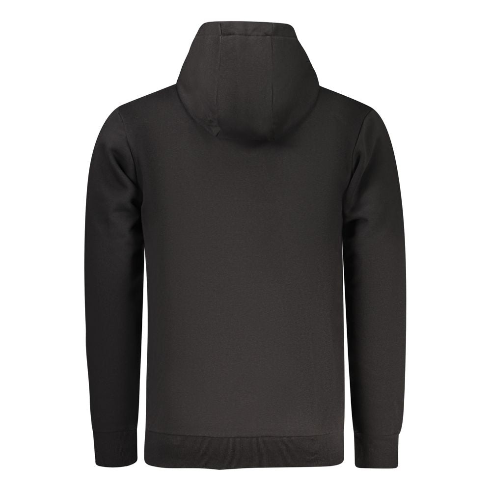 Schwarzes Herren-Sweatshirt aus Baumwolle