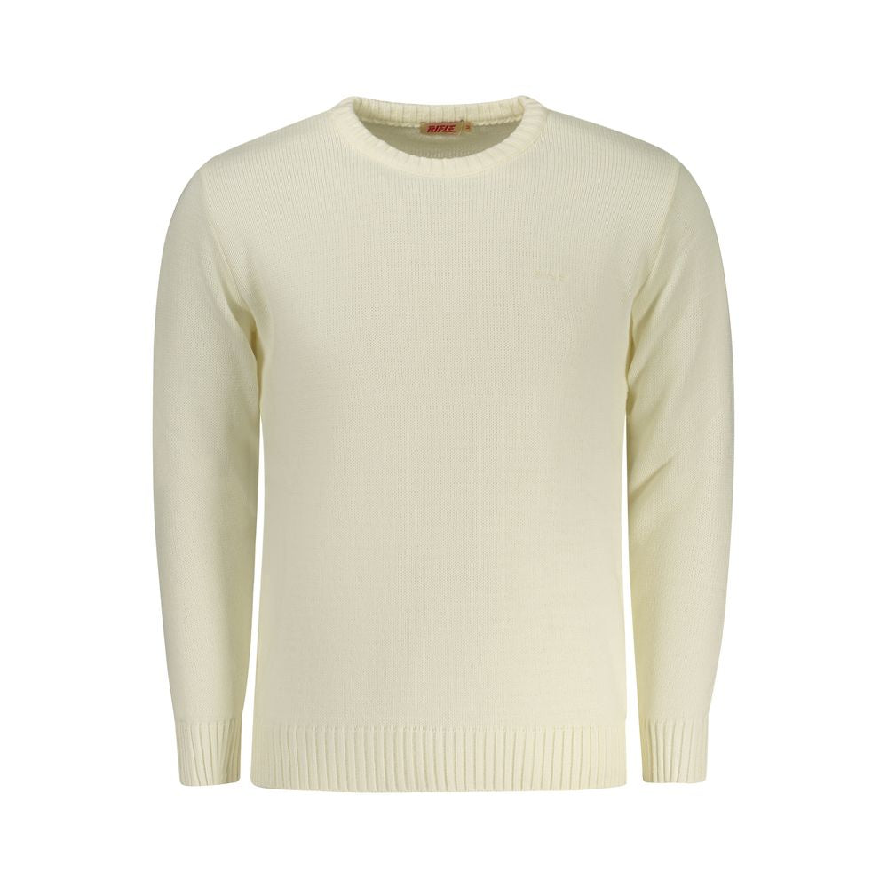 White Acrylic Men's Sweater