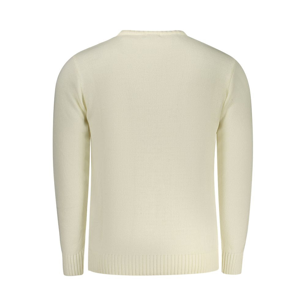 White Acrylic Men's Sweater