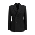 Schwarzer Blazer aus Wolle