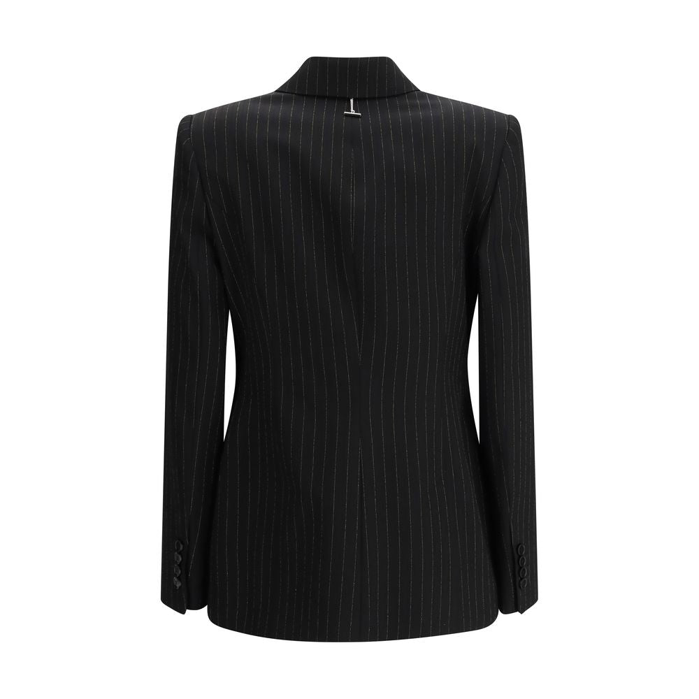 Schwarzer Blazer aus Wolle