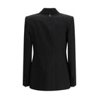 Schwarzer Blazer aus Wolle