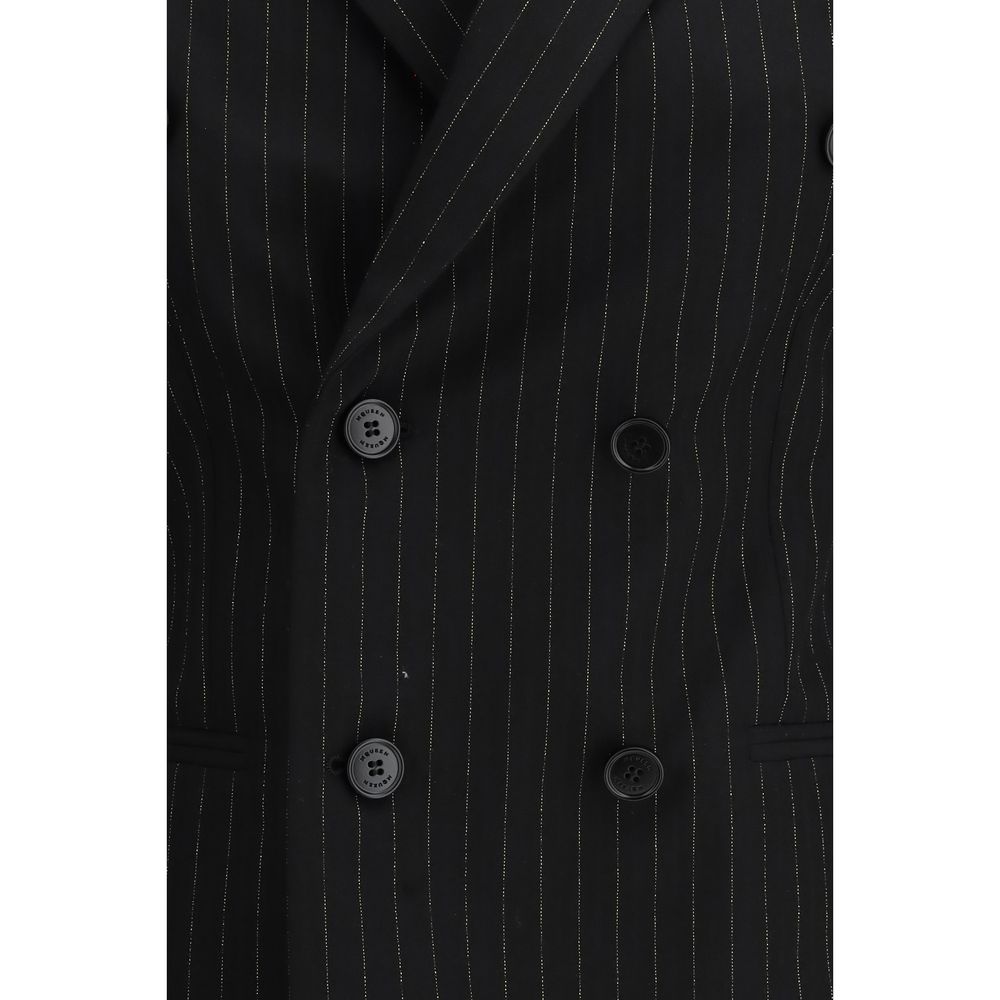 Schwarzer Blazer aus Wolle