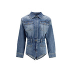 Tuta in cotone blu