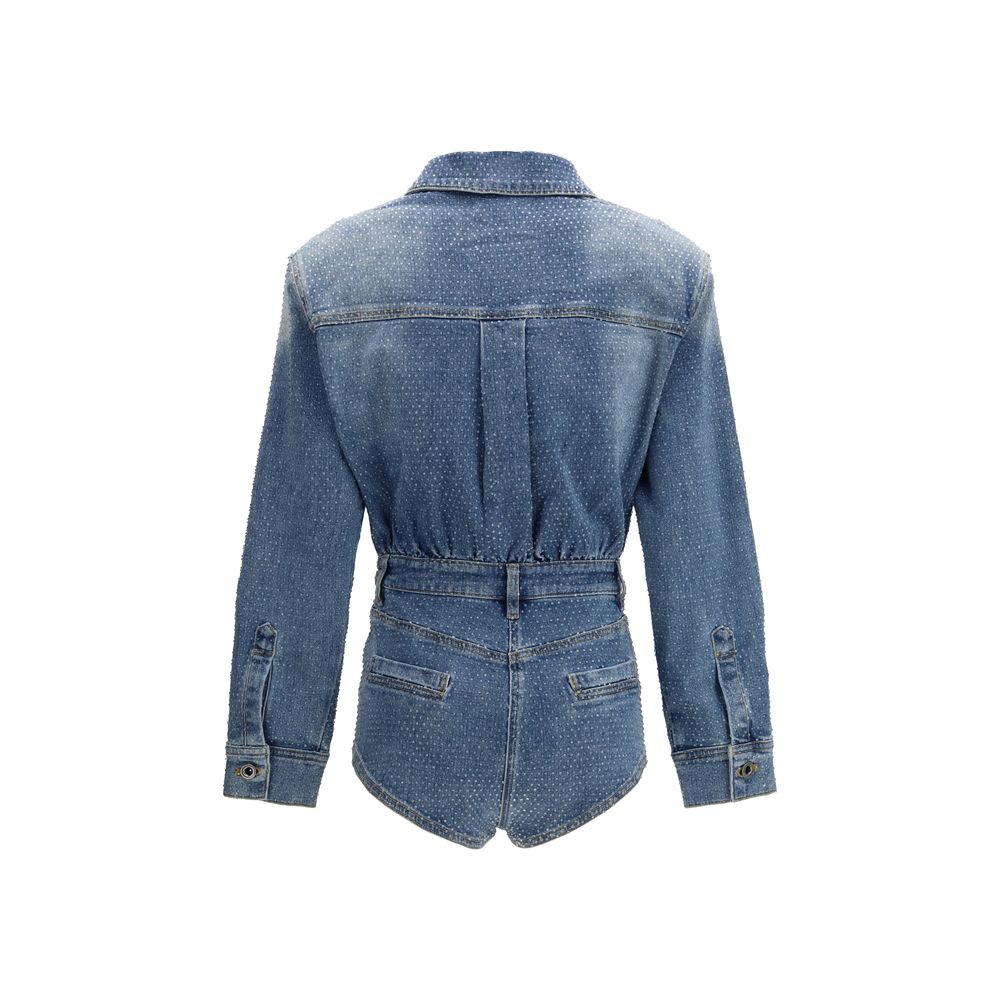 Tuta in cotone blu