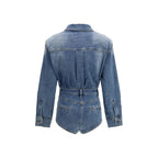 Tuta in cotone blu