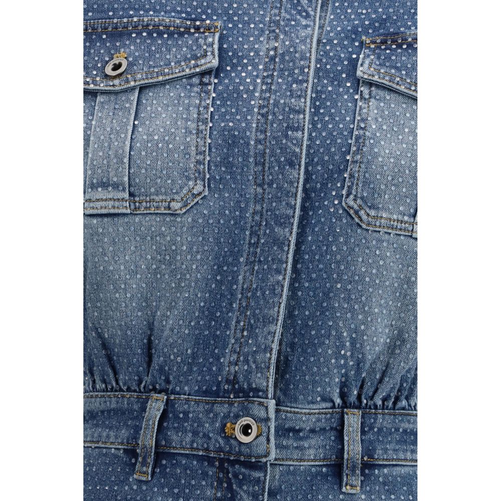 Tuta in cotone blu