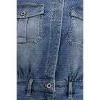 Tuta in cotone blu