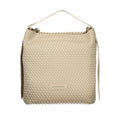 Beige Polyurethane Women's Bag