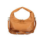 Damenhandtasche aus braunem Polyurethan