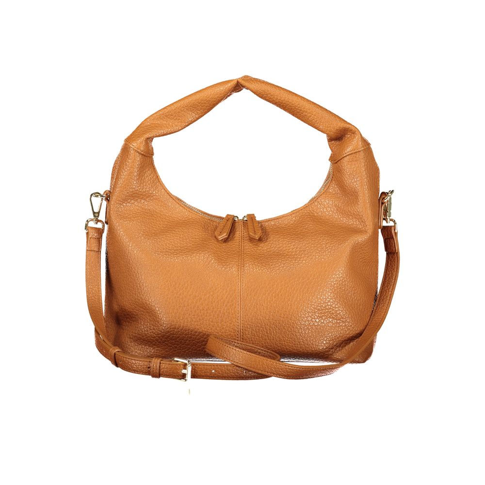 Damenhandtasche aus braunem Polyurethan