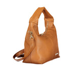 Damenhandtasche aus braunem Polyurethan