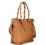 Brown Polyurethane Women's Bag