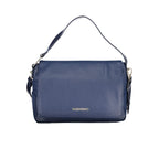 Damenhandtasche aus blauem Polyurethan