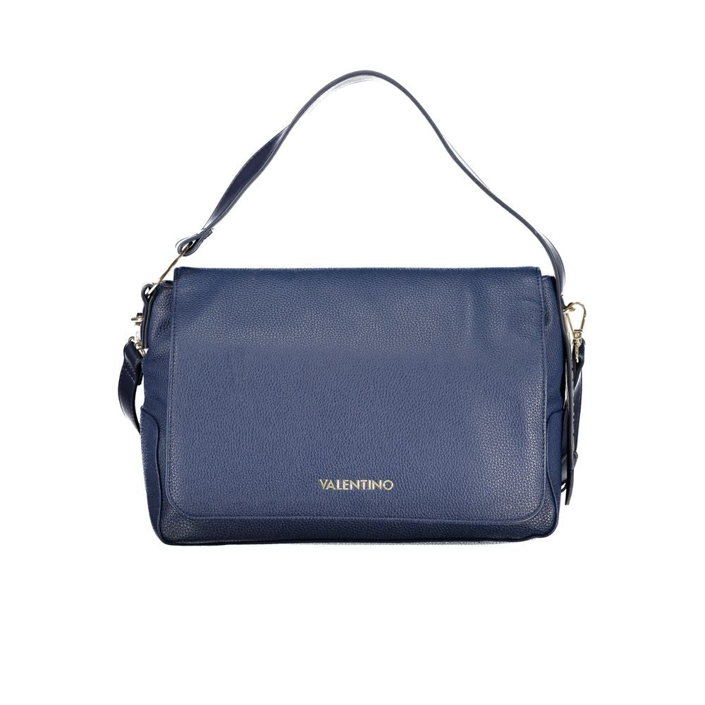 Damenhandtasche aus blauem Polyurethan