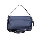 Damenhandtasche aus blauem Polyurethan