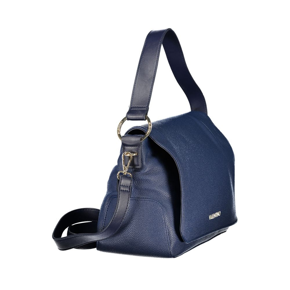 Damenhandtasche aus blauem Polyurethan