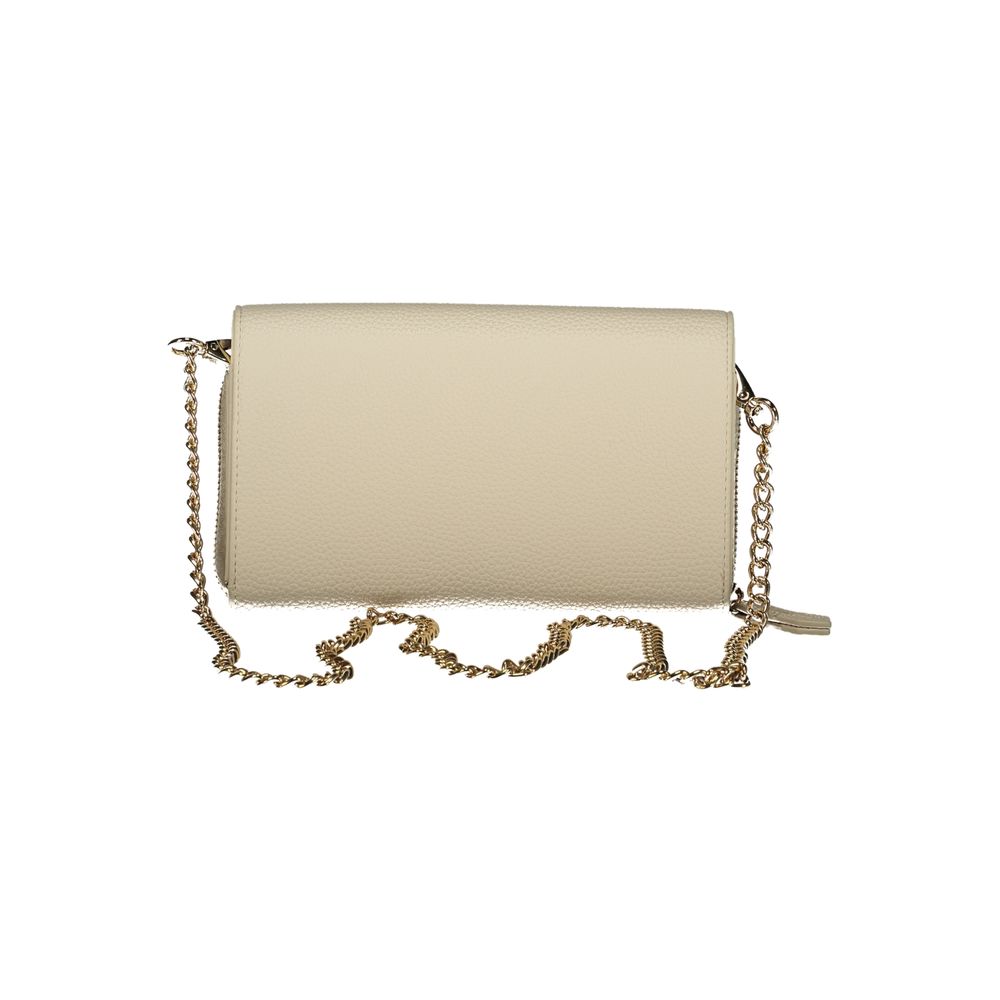 Beige Damen-Portemonnaie aus Polyurethan